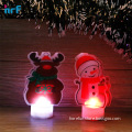 Pvc double sheet standing xmas ornament ;led decoration light